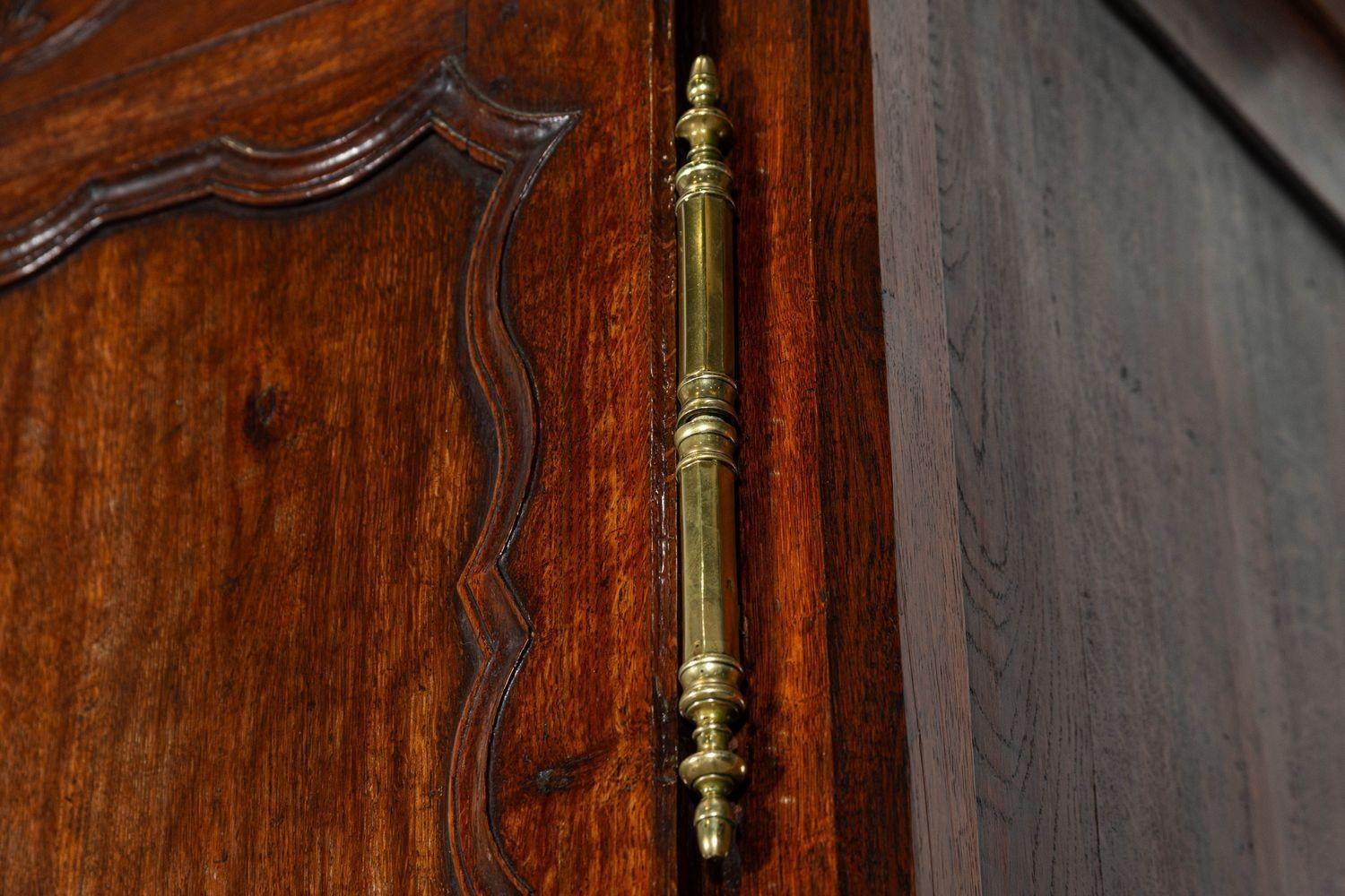 Large 18thC French Oak Armoire For Sale 12