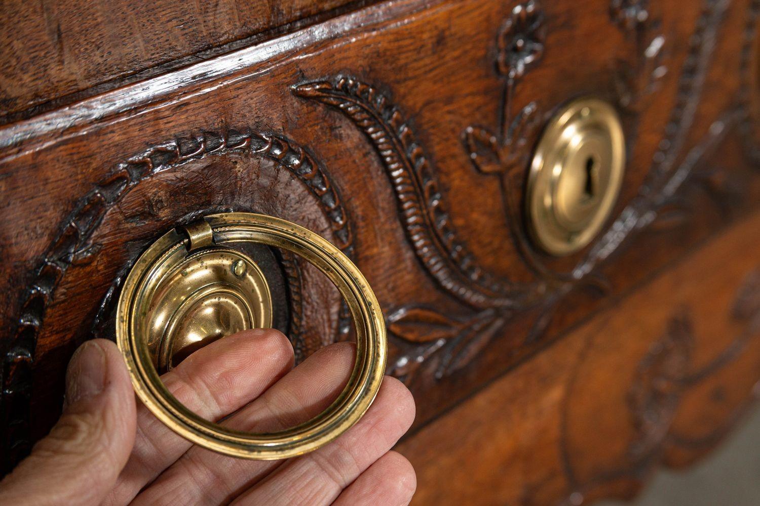 Large 18thC French Oak Armoire For Sale 4