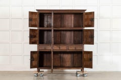 Large 18thC French Oak Housekeepers Cupboard