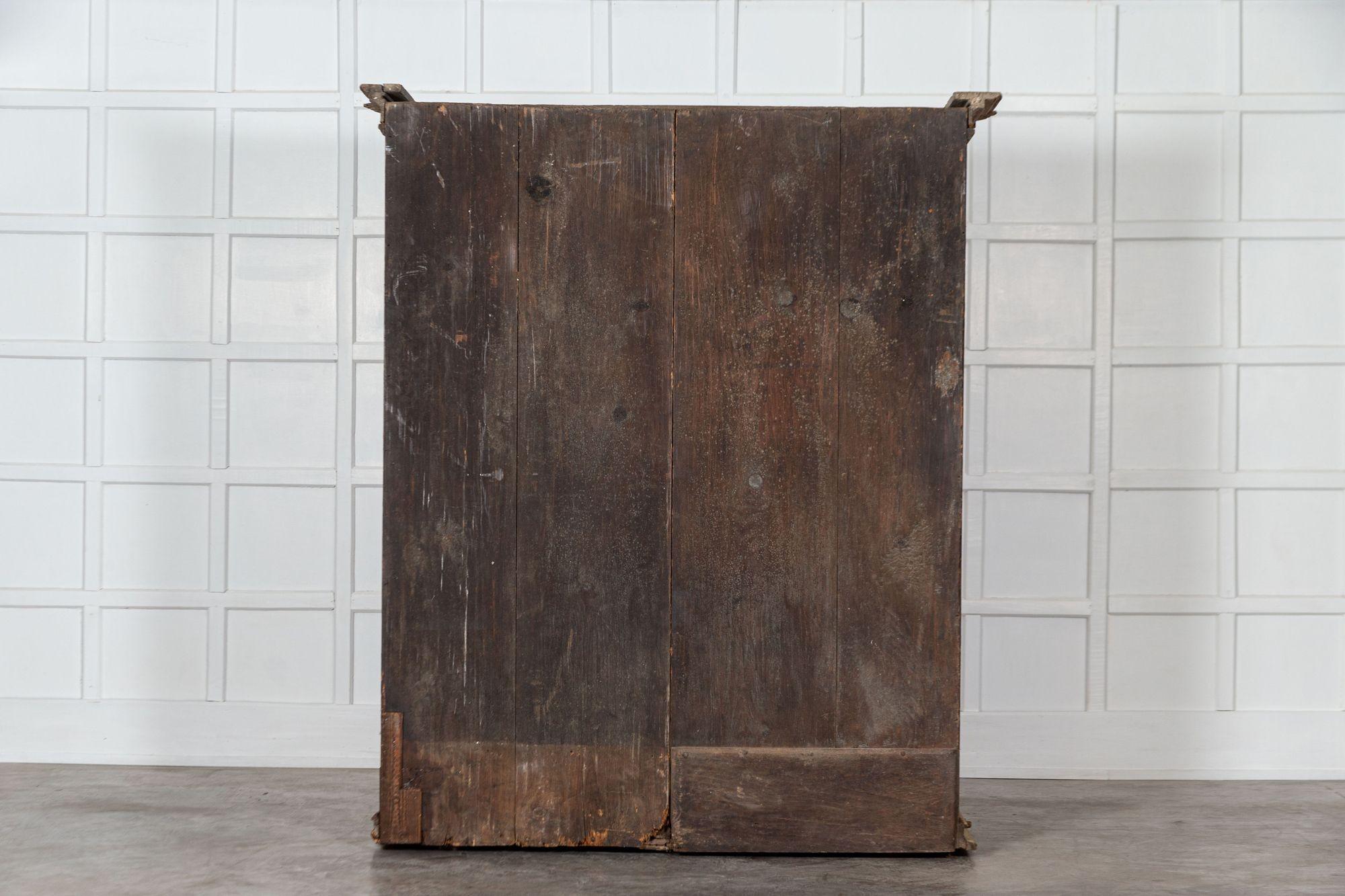 Large 18th Century French Painted Pine Armoire For Sale 13