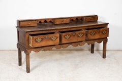 Grande base de commode vernaculaire en chêne gallois du 18ème siècle