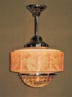 Large 1920s / 1930s Dept. Store Ceiling Fixture Tropical Feel