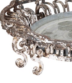 Large 1920s French Iron Work Planter