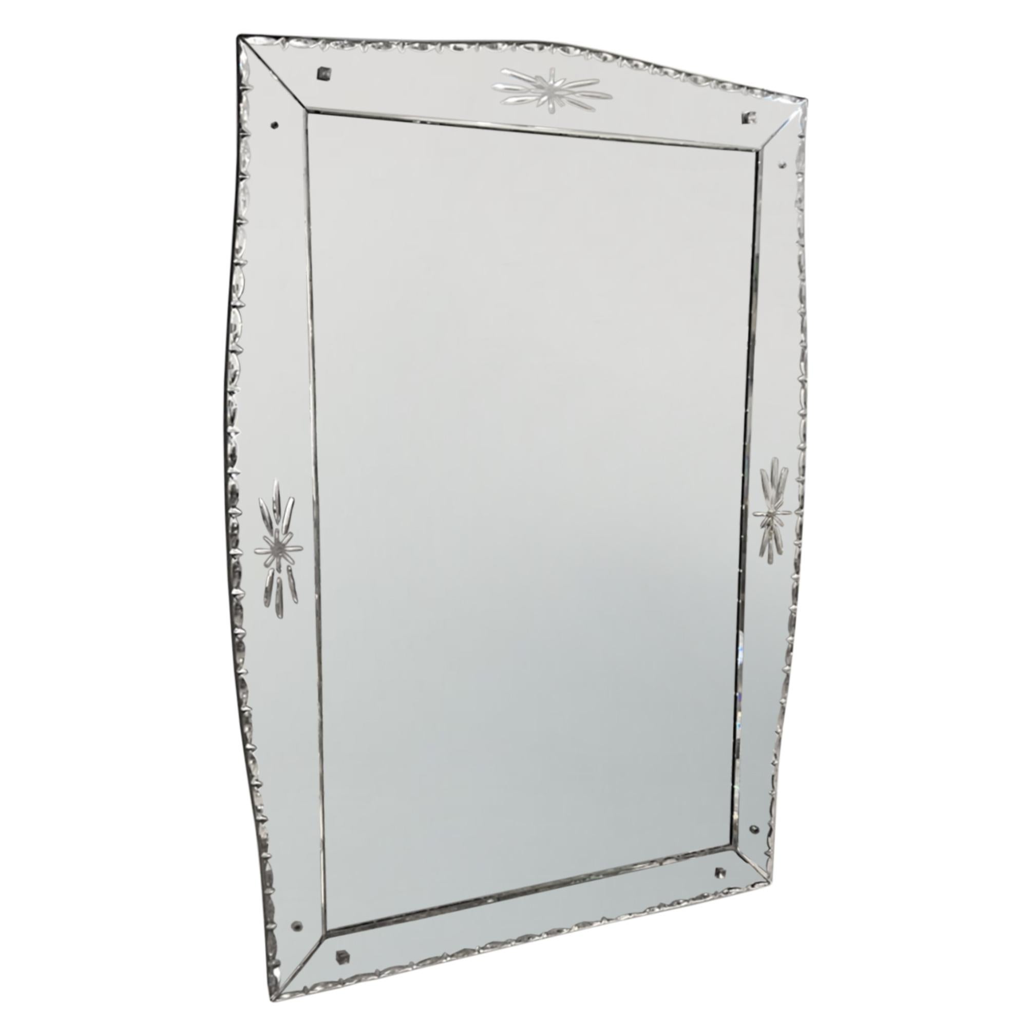 Belle Époque Large 1920s French 'Venetian' Mirror For Sale