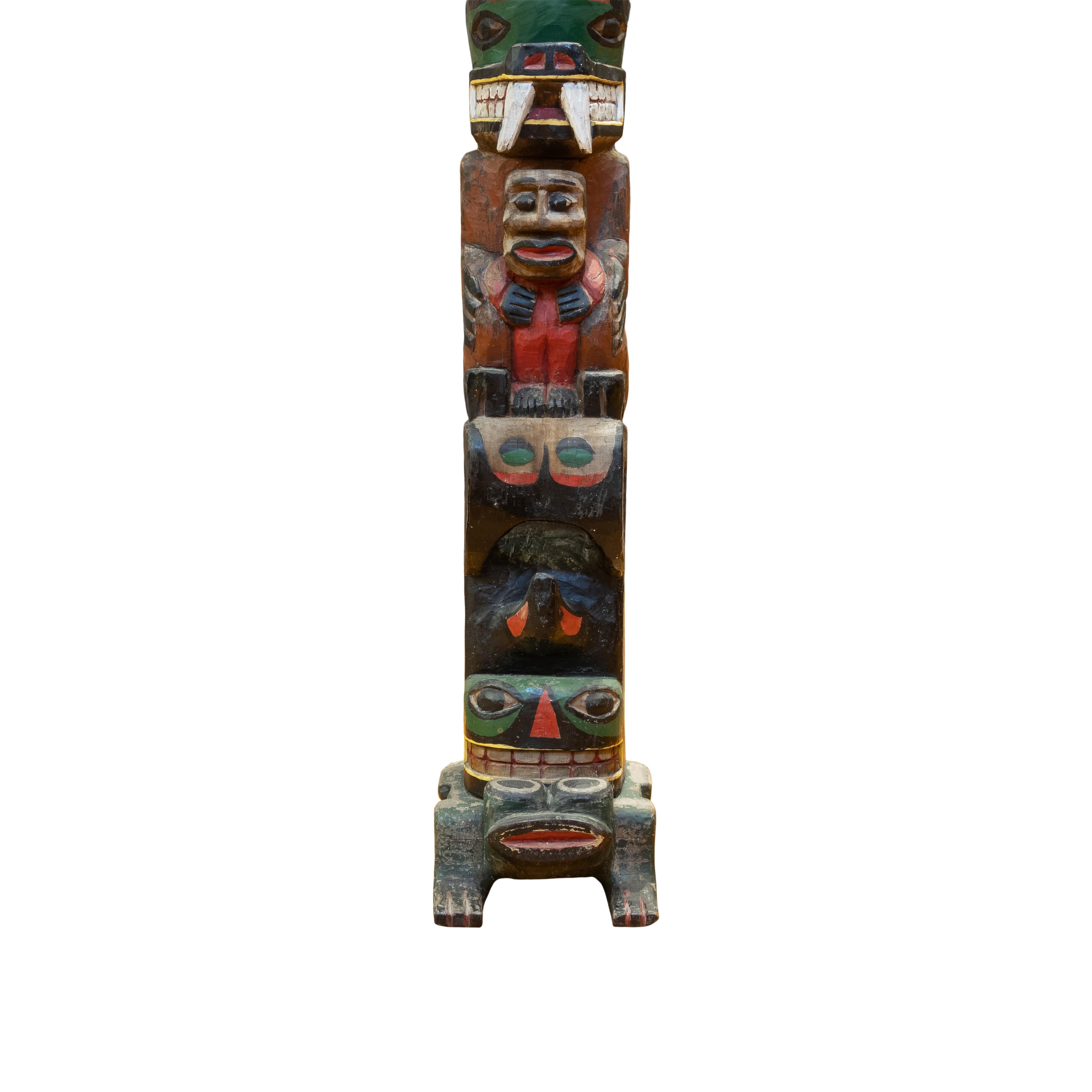 Large Nuu-chah-nulth TOTEM Pole. 55