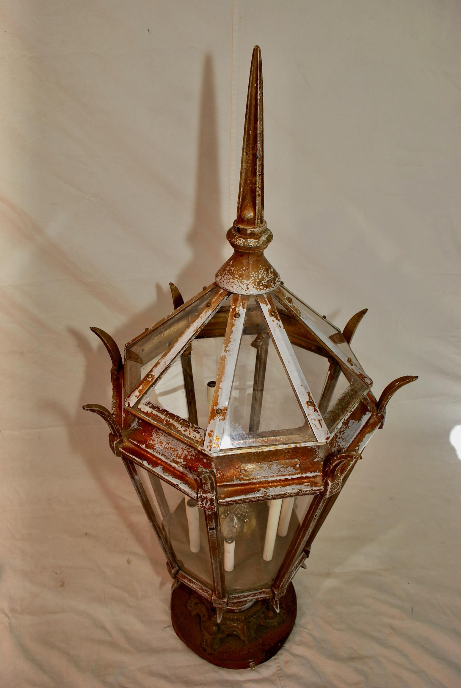 antique cast iron lamp post