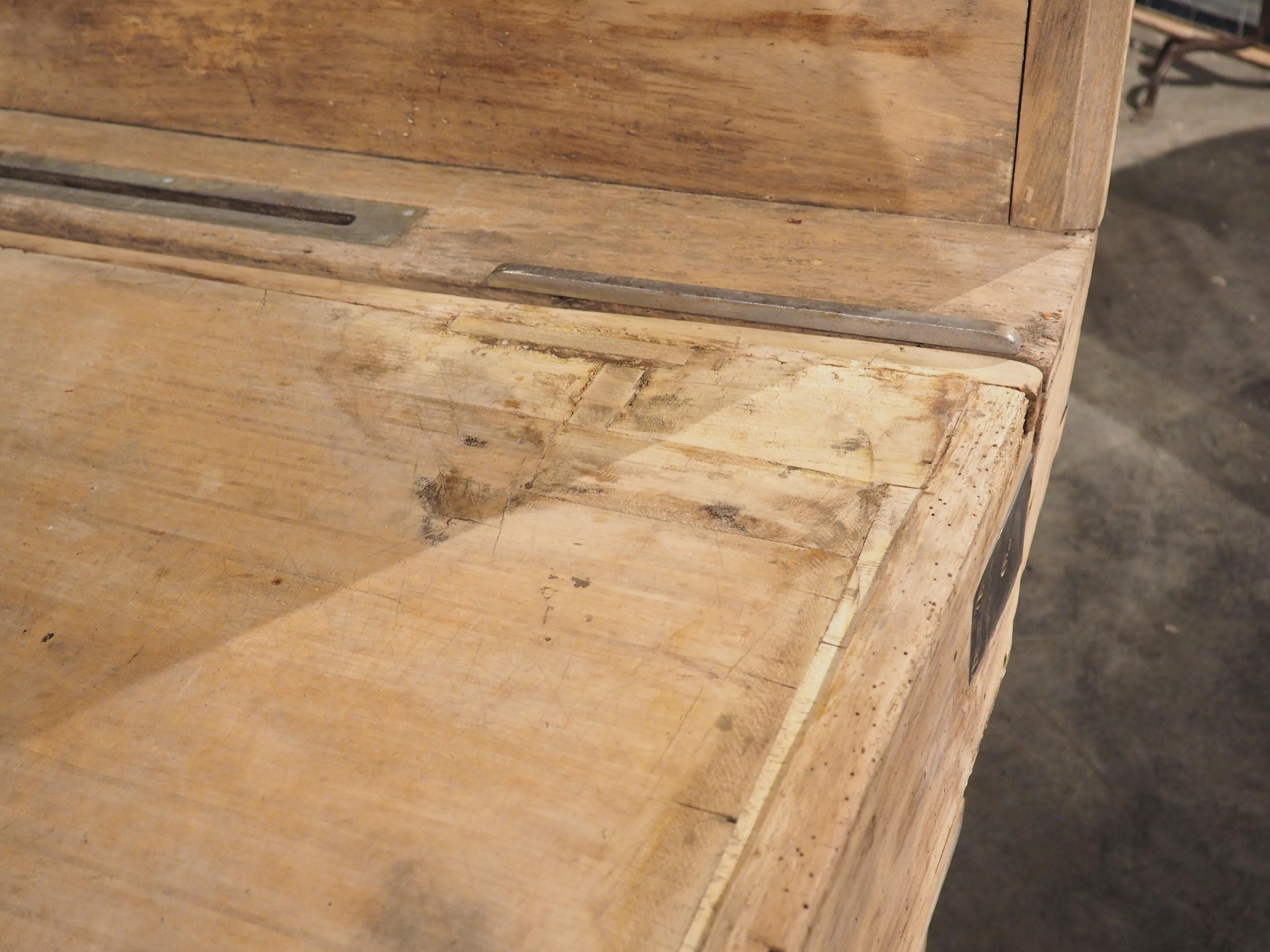 Large 1920s Parisian Butcher Block 6