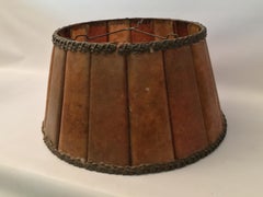 Large 1920s Pleated Mica Lamp Shade