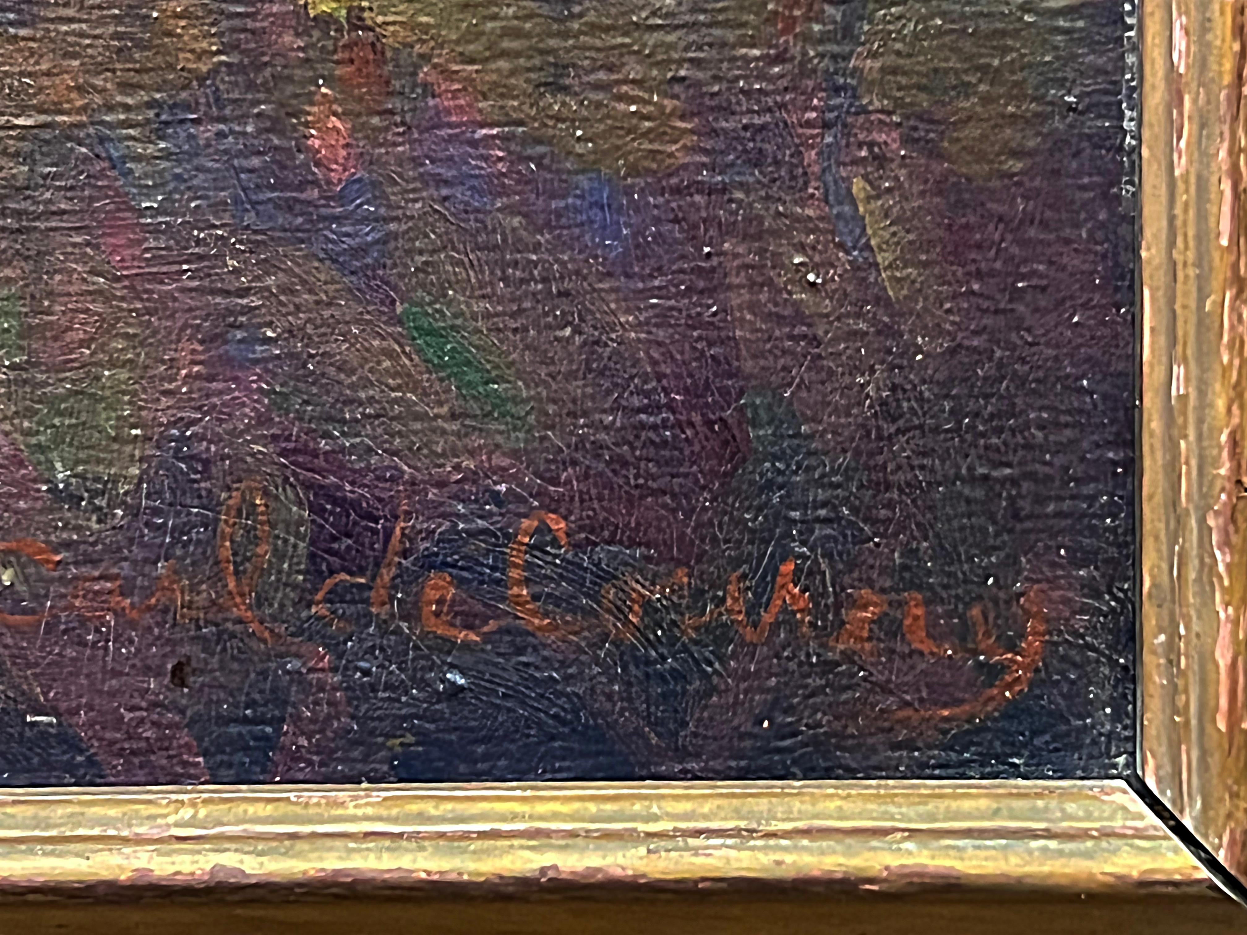 Large 1929 Carl de Courcey Ohio Landscape Oil Painting For
