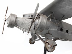 Large 1930s Ford Tin Goose Tri-Motor Airplane Model