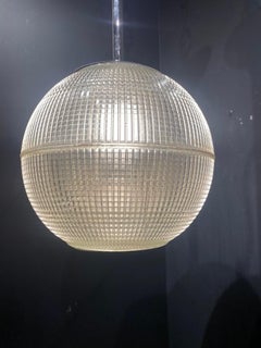 Large 1930's French Molded Glass Light Fixture