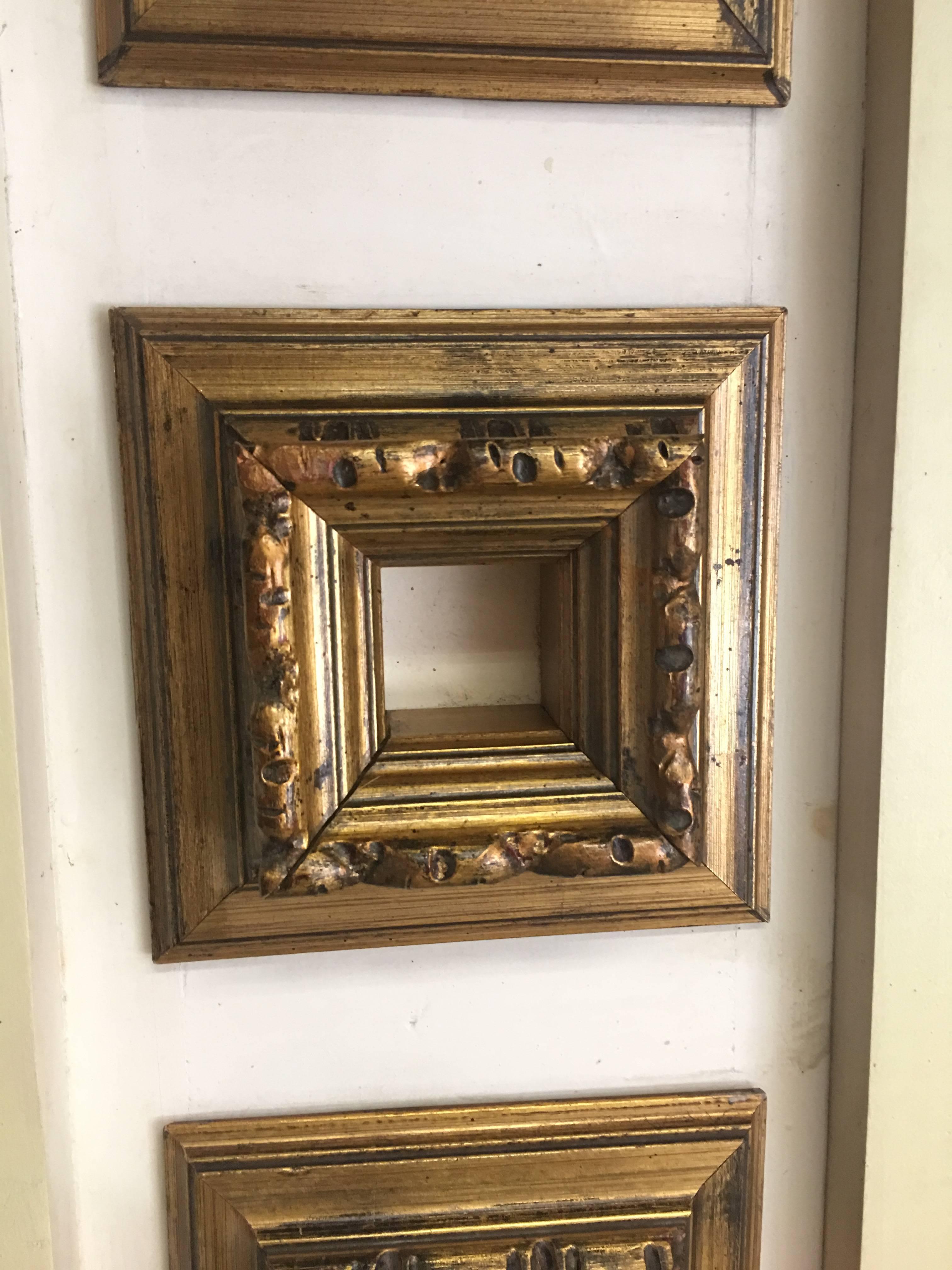 Large 1930s gilded and white cream mirror made with old giltwood frames.