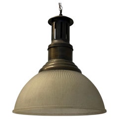 Large 1930’s Holophane Ceiling Light