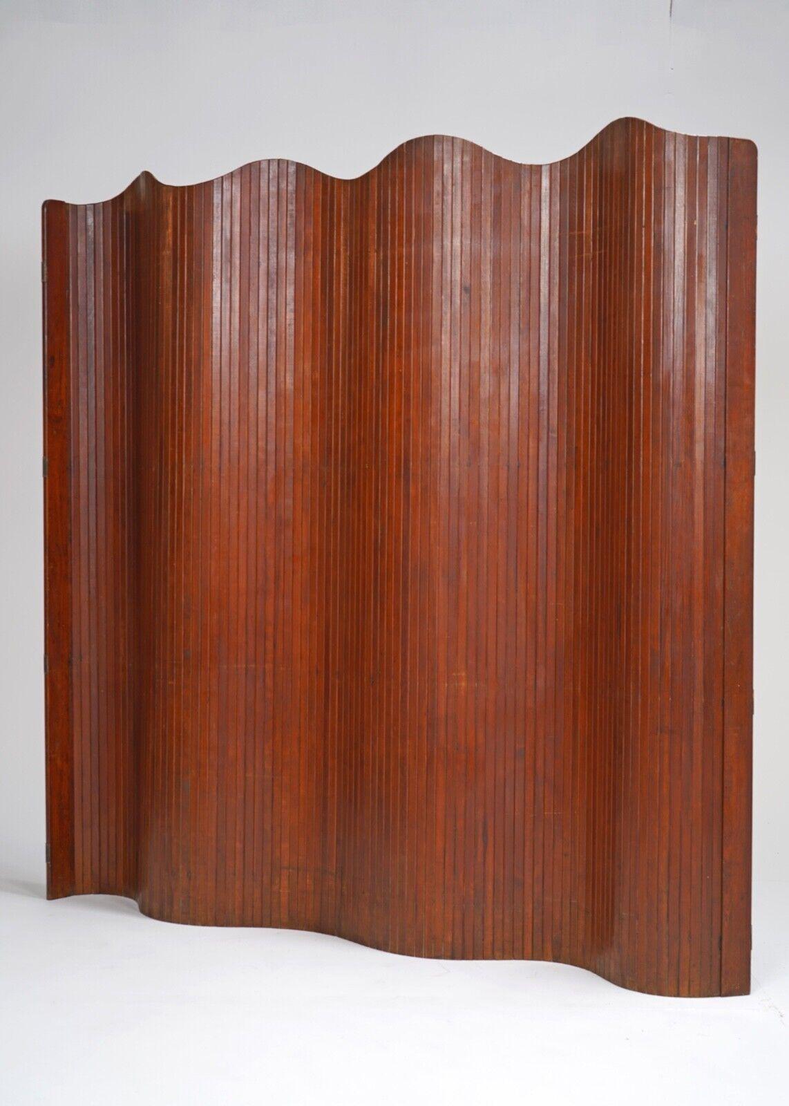 Large 1930s Jomain Baumann Tambour Screen Room Divider 5