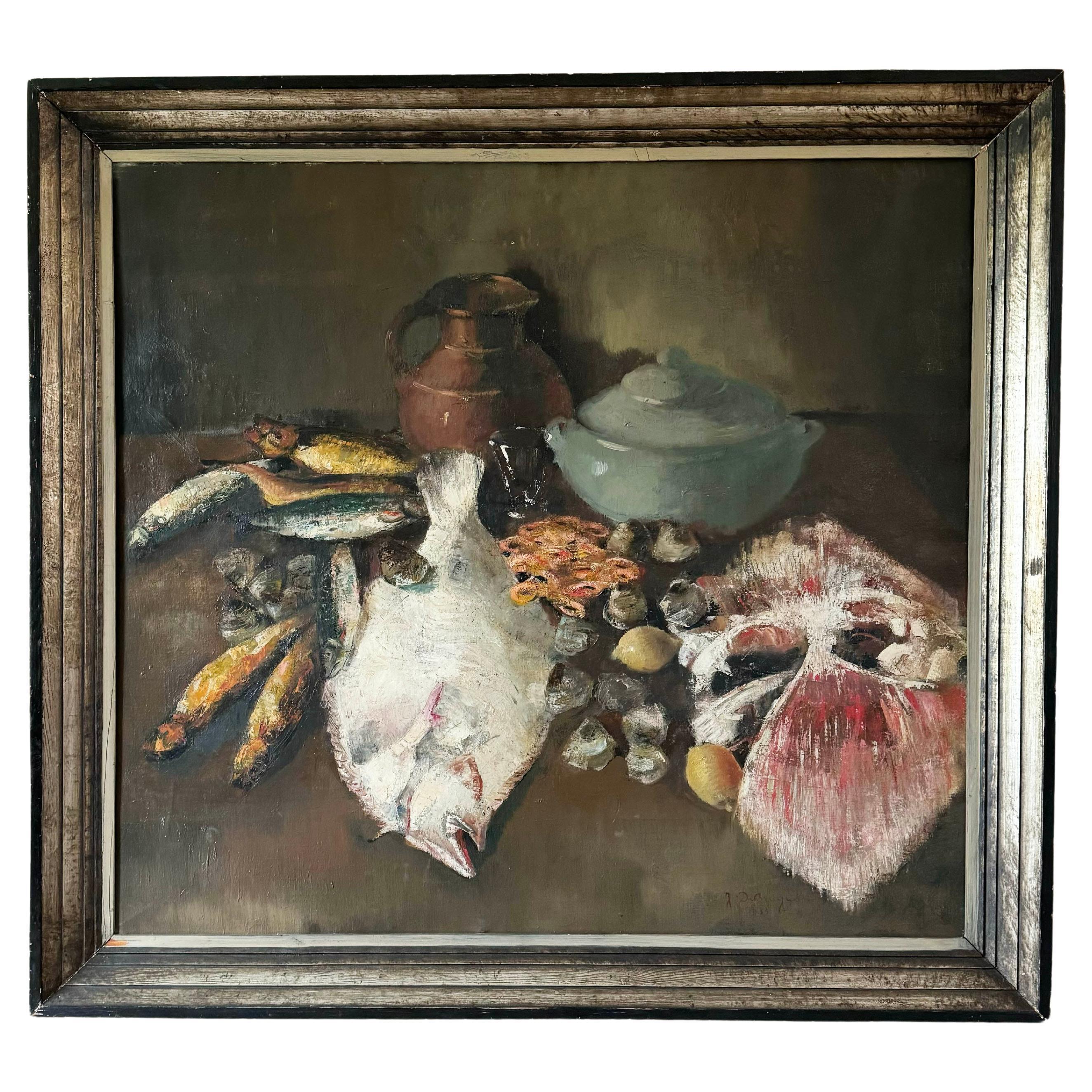 Large 1930s Oil Painting