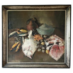 Large 1930s Oil Painting