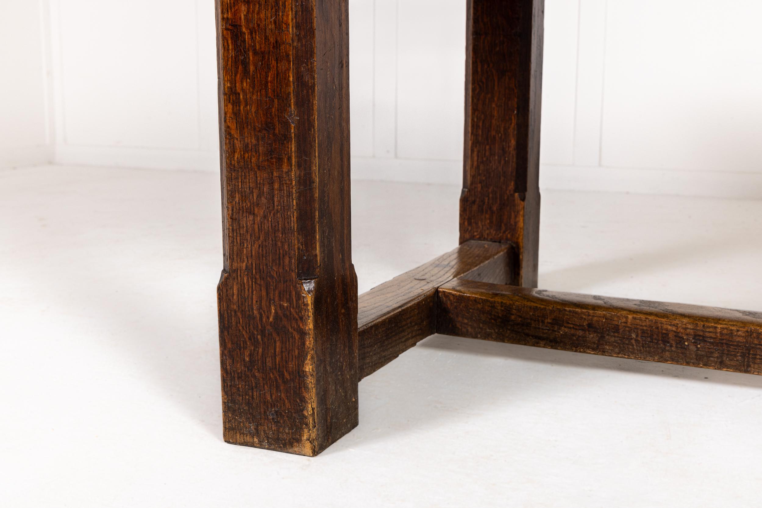 Quercia Grande tavolo da fattoria in Oak inglese degli anni '40 in vendita