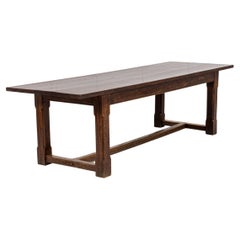 Large 1940s English Oak Farmhouse Table