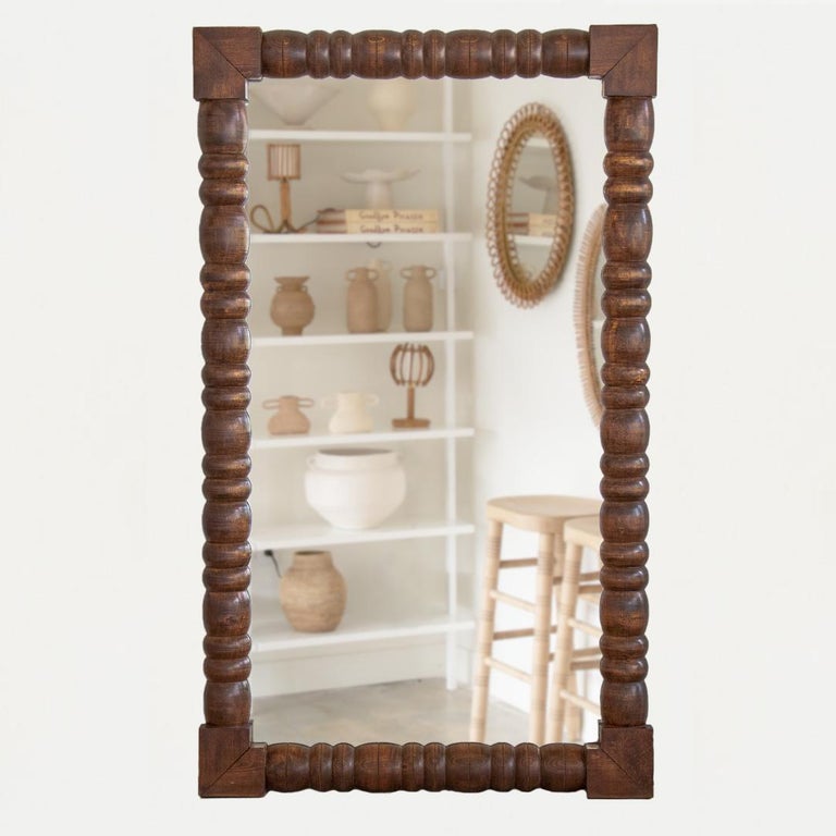 French Carved Wood Mirror At 1stdibs, Large Wood Mirror With Shelf