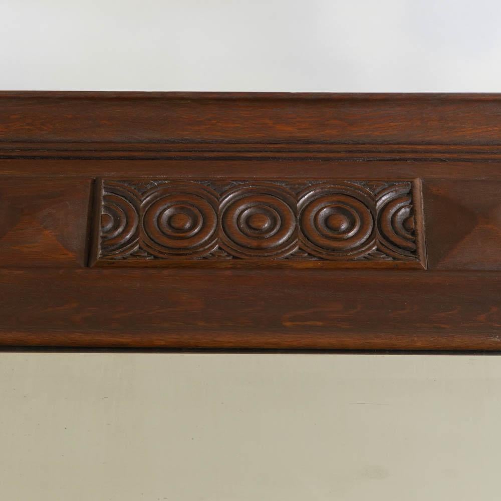 Metà XX secolo Grande specchio francese in Wood intagliato degli anni '40 in vendita
