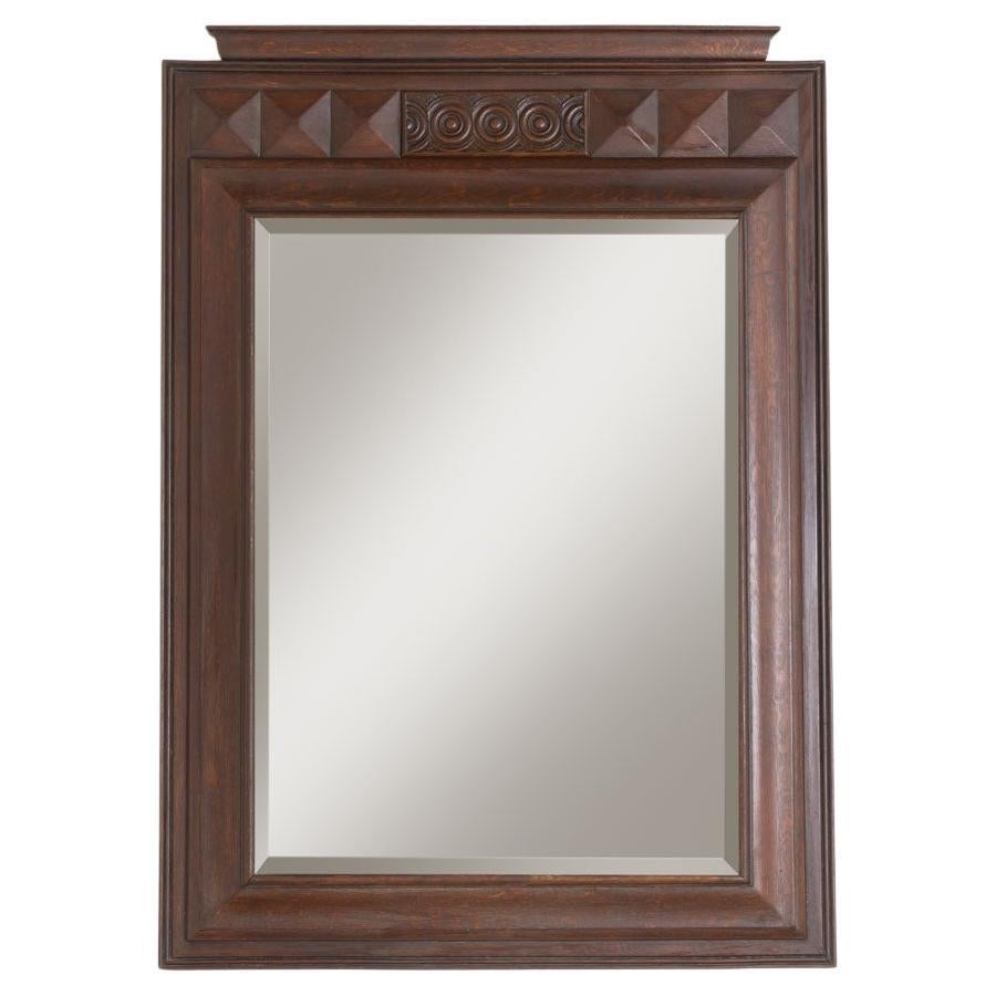 Grande specchio francese in Wood intagliato degli anni '40 in vendita