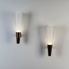 Large 1940s “Model 1537” Wall Lights by Pietro Chiesa for Fontana Arte
