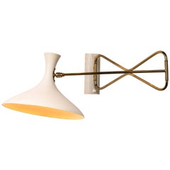 Large 1950s Cosack Leuchten Articulating Wall Light