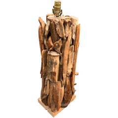 Large 1950s Driftwood Table Lamp