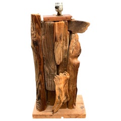 Large 1950s Driftwood Table Lamp