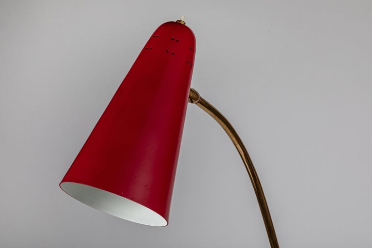 Large 1950s Gilardi & Barzaghi Adjustable Floor Lamp For Sale 1