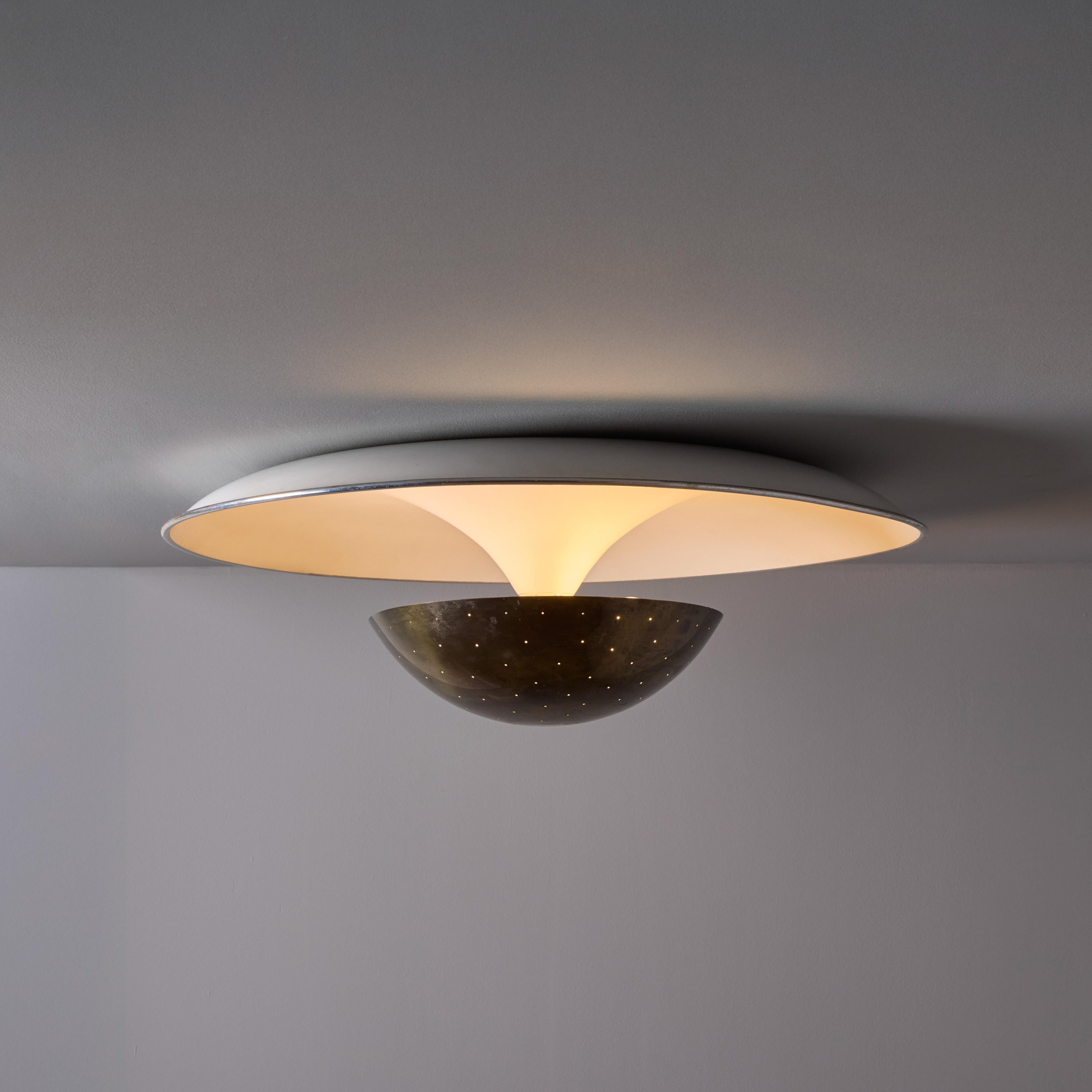 Grande lampada da soffitto anni '50 Gino Sarfatti Model #155 for Arteluce In condizioni buone in vendita a Glendale, CA