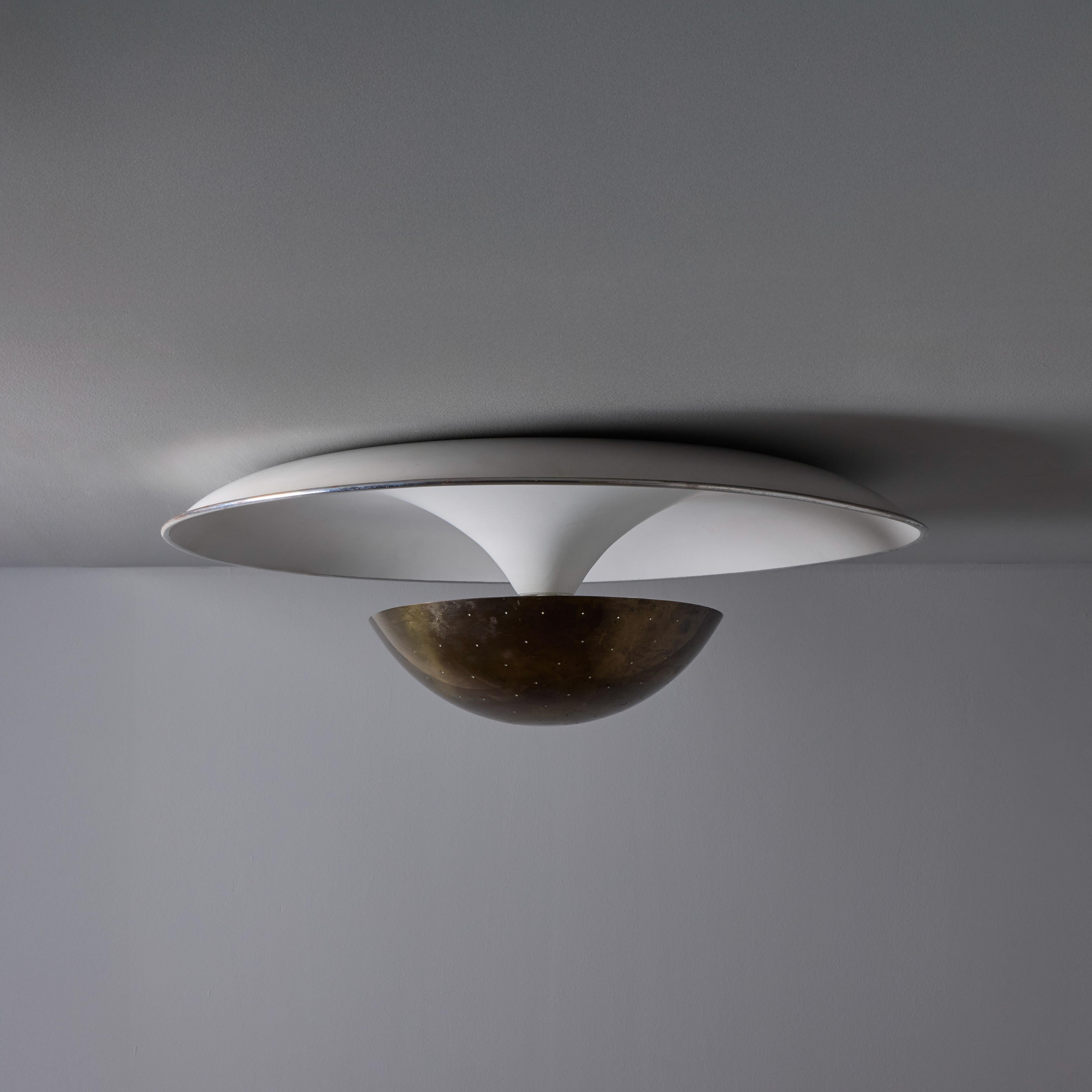 Metà XX secolo Grande lampada da soffitto anni '50 Gino Sarfatti Model #155 for Arteluce in vendita
