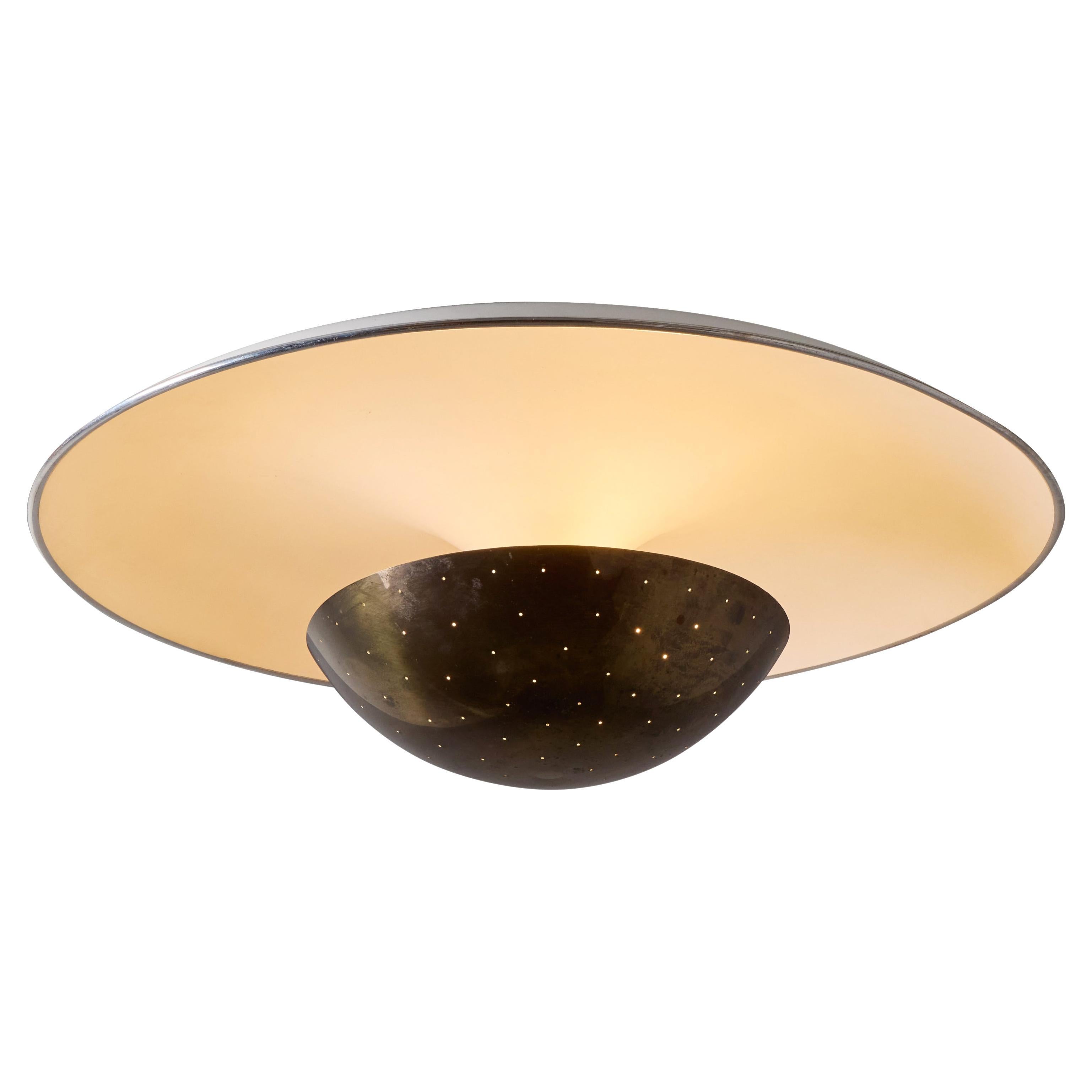 Large 1950s Gino Sarfatti Model #155 Ceiling Lamp for Arteluce