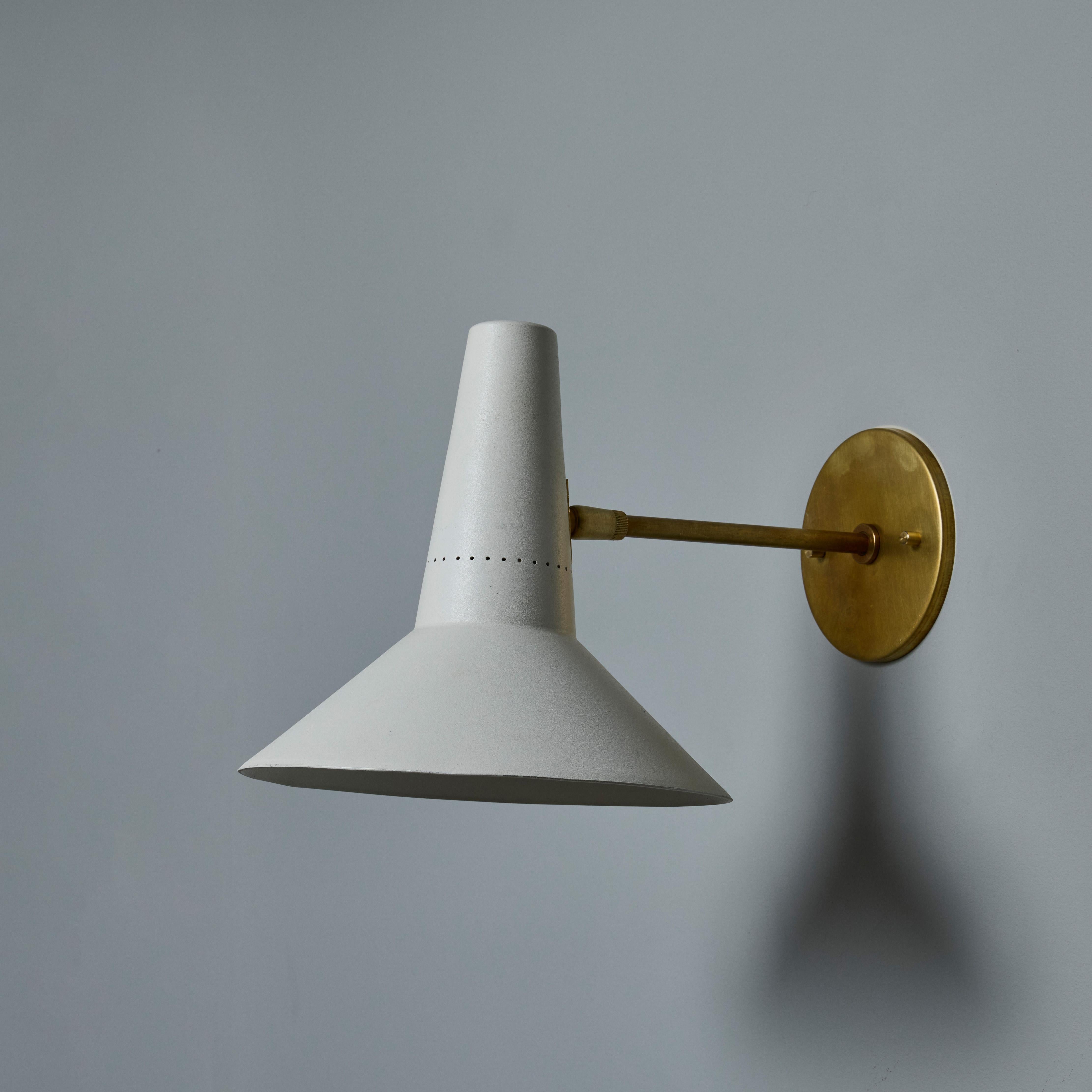 Large 1950s Giuseppe Ostuni Articulating Arm Sconce for O-Luce For Sale 6