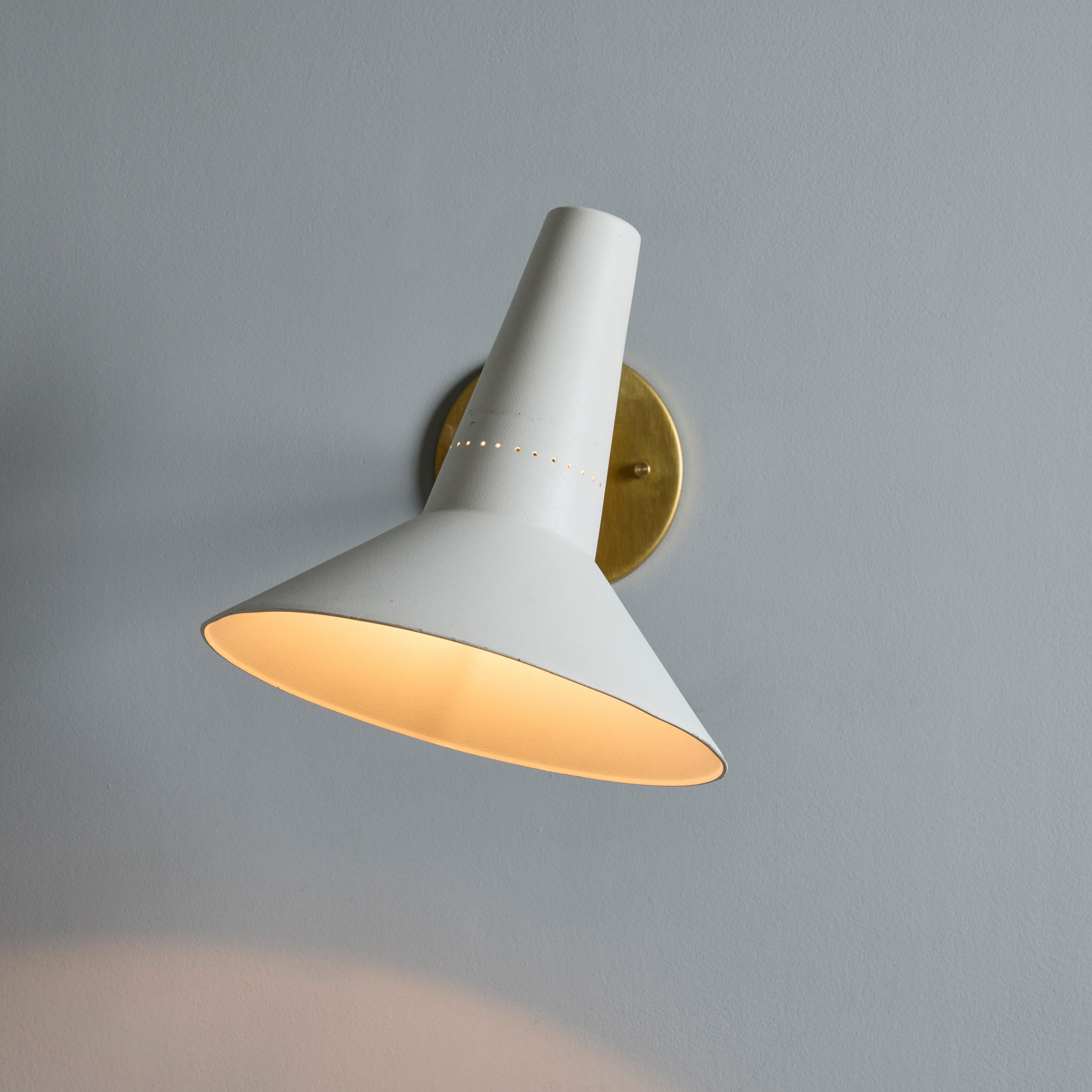 Italian Large 1950s Giuseppe Ostuni Articulating Arm Sconce for O-Luce For Sale