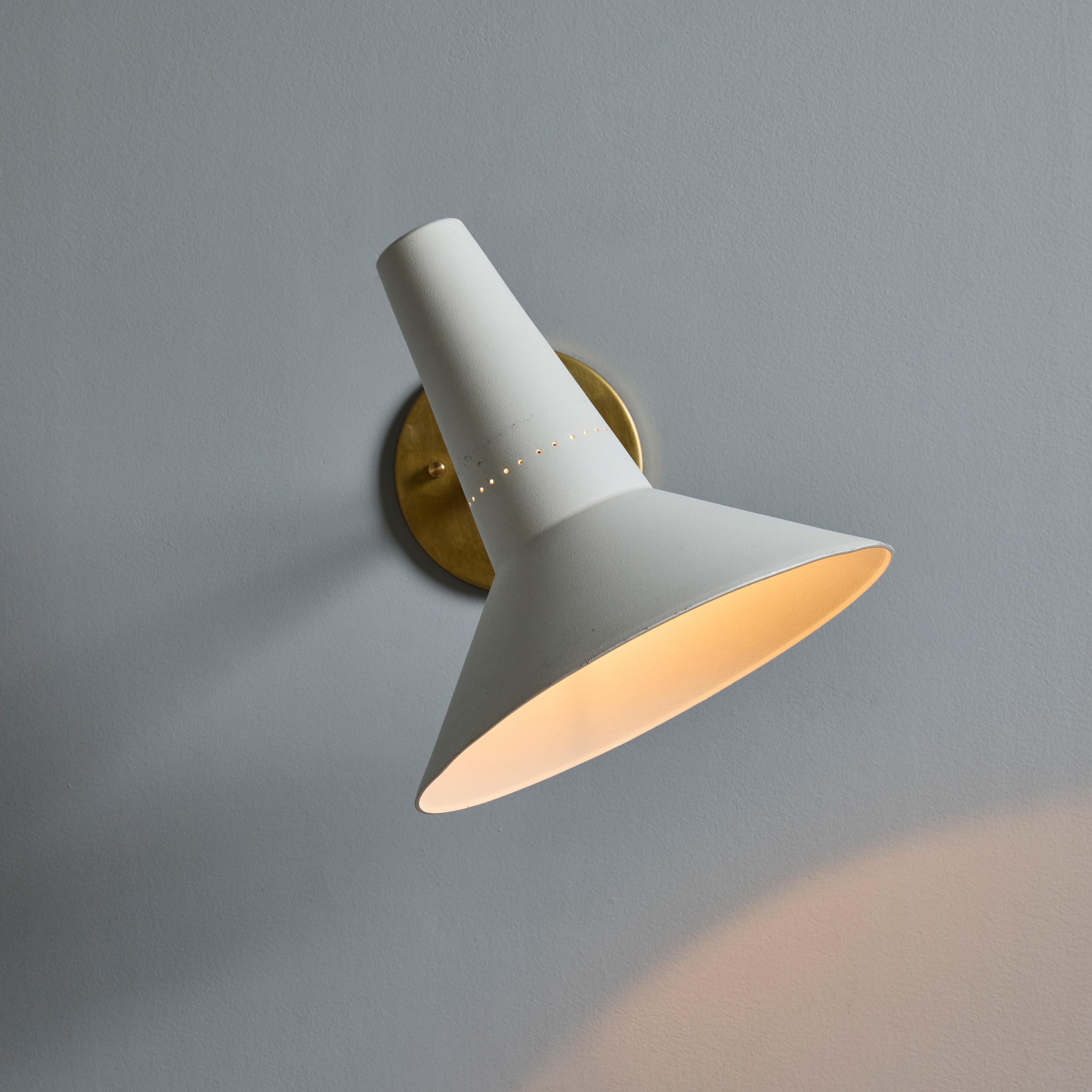 Large 1950s Giuseppe Ostuni Articulating Arm Sconce for O-Luce In Good Condition For Sale In Glendale, CA