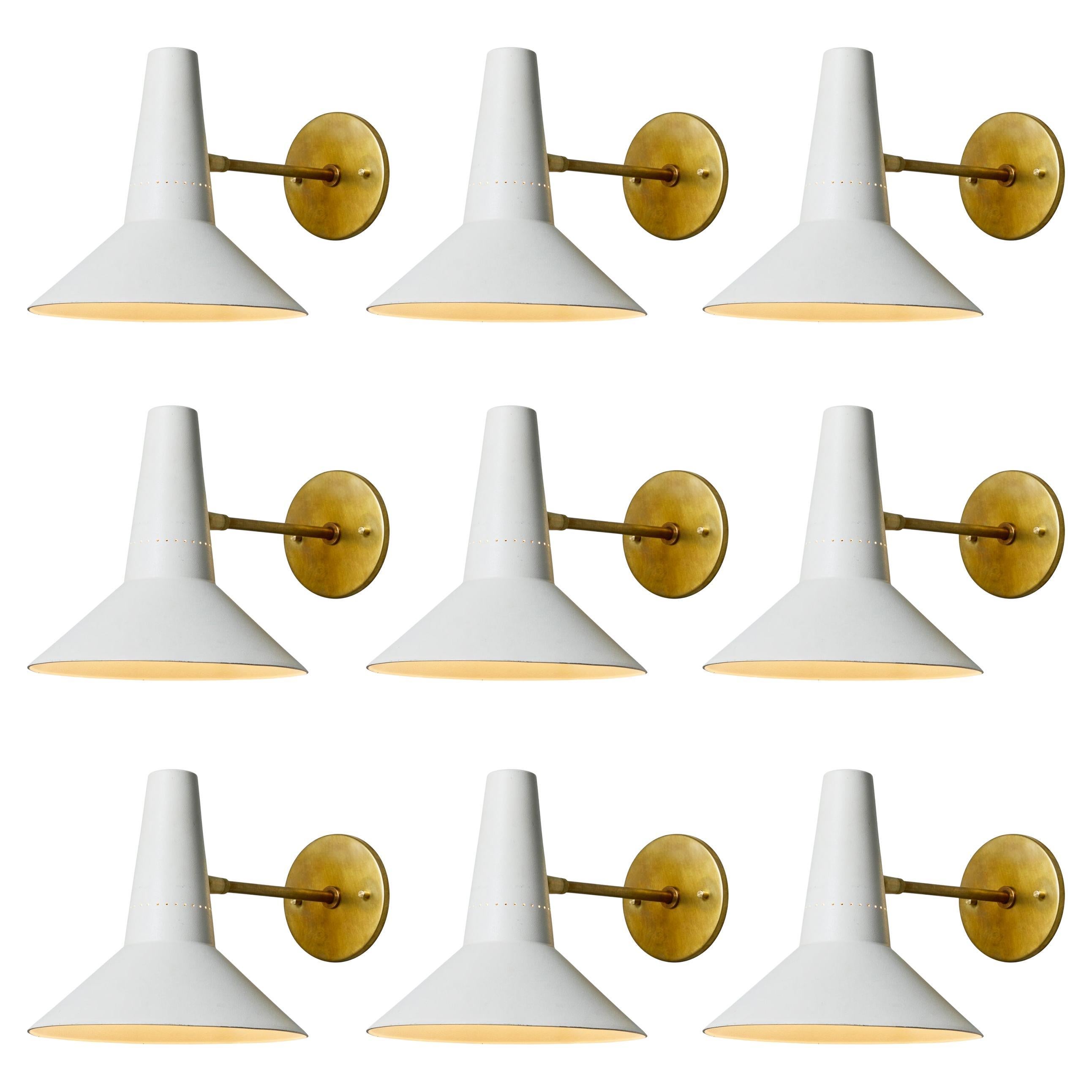 Large 1950s Giuseppe Ostuni Articulating Arm Sconce for O-Luce