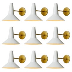 Large 1950s Giuseppe Ostuni Articulating Arm Sconce for O-Luce