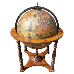 Large 1950s Globe Bar Cart