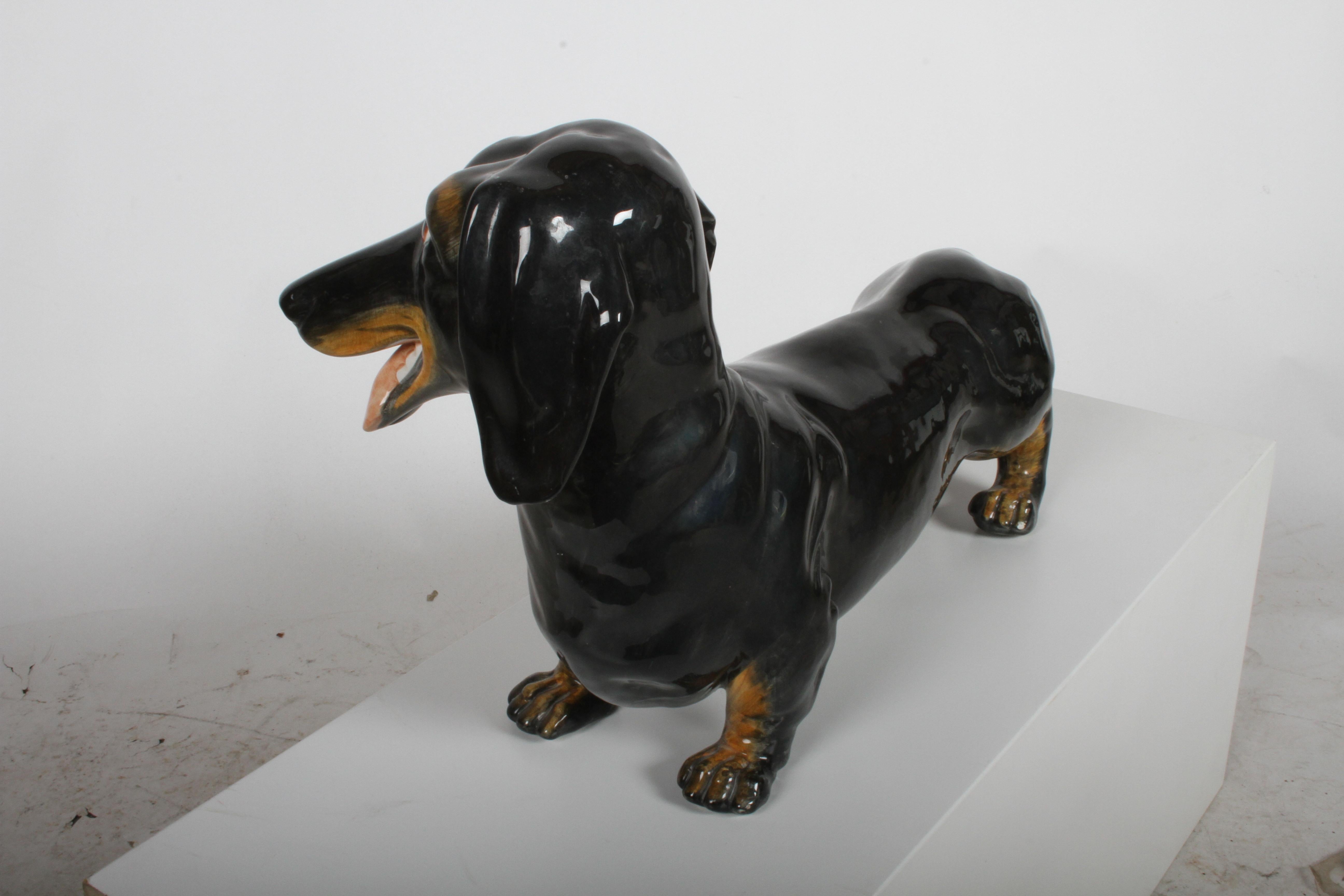 vintage ceramic dachshund
