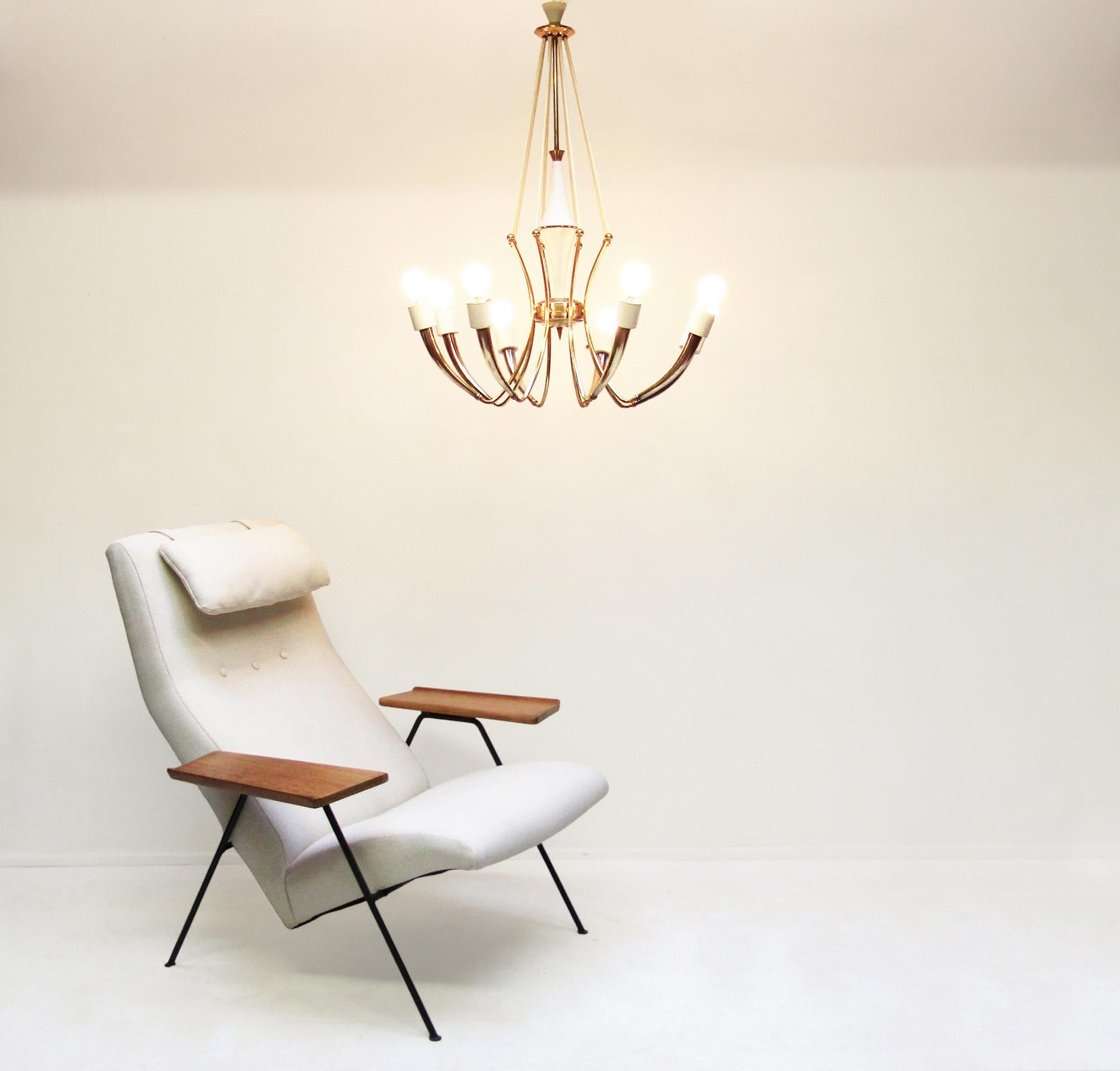 Grande lampadario a ragno italiano degli anni '50 di Oscar Torlasco In condizioni buone in vendita a Shepperton, Surrey