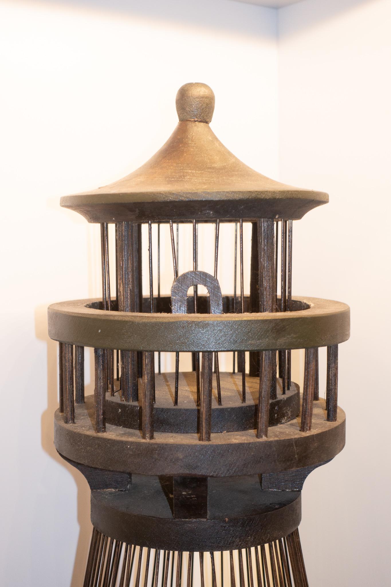 American Large 1950s Lighthouse Birdcage