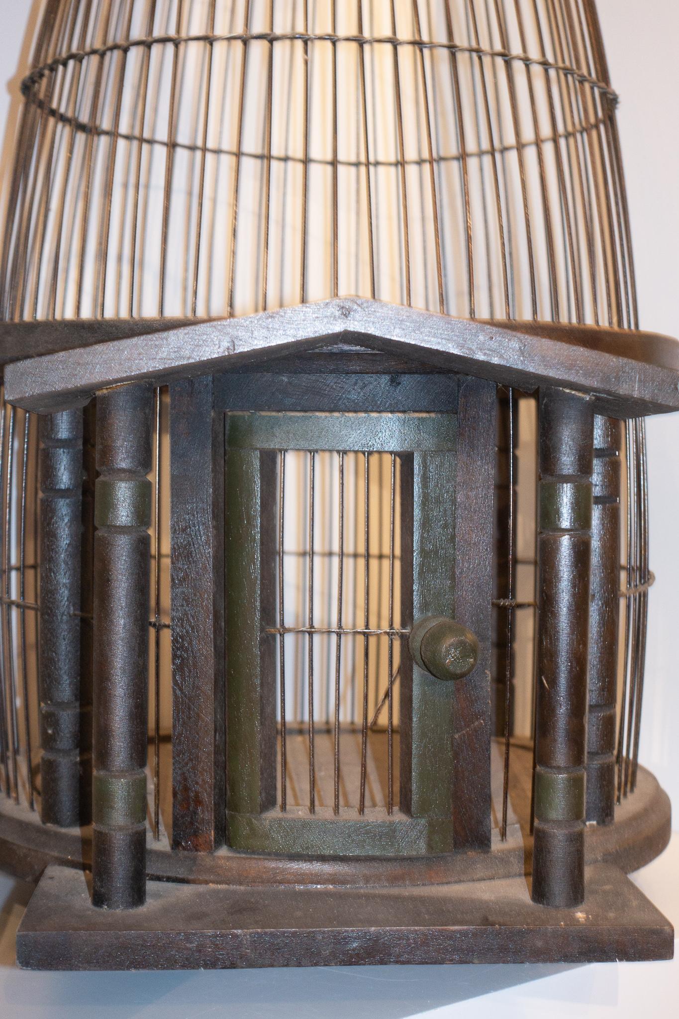 Large 1950s Lighthouse Birdcage In Good Condition In New York, NY