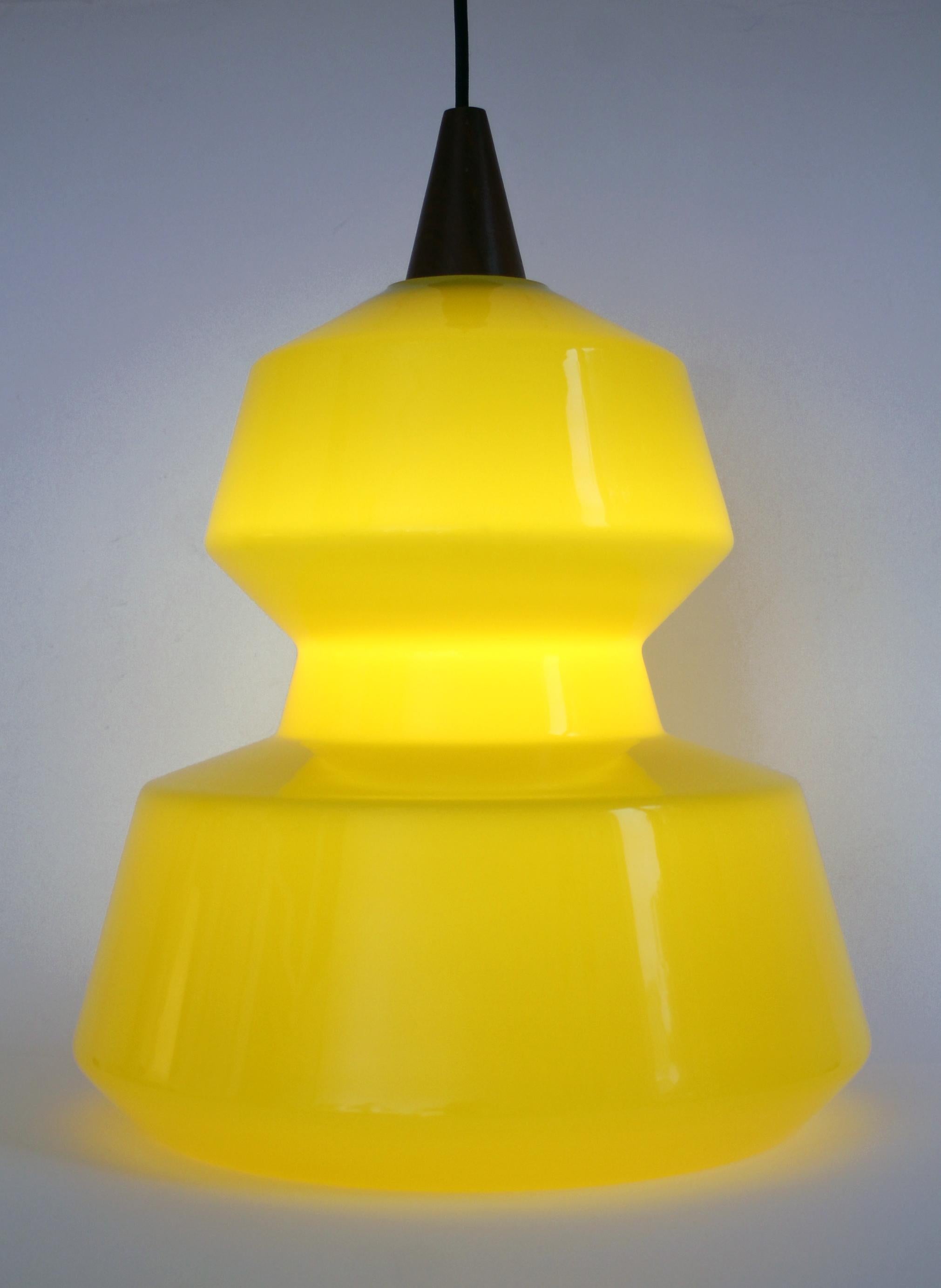 LARGE  1950s Murano glass ceiling lamp by Guglielmo VISTOSI (47h x 37d cm)  For Sale 5