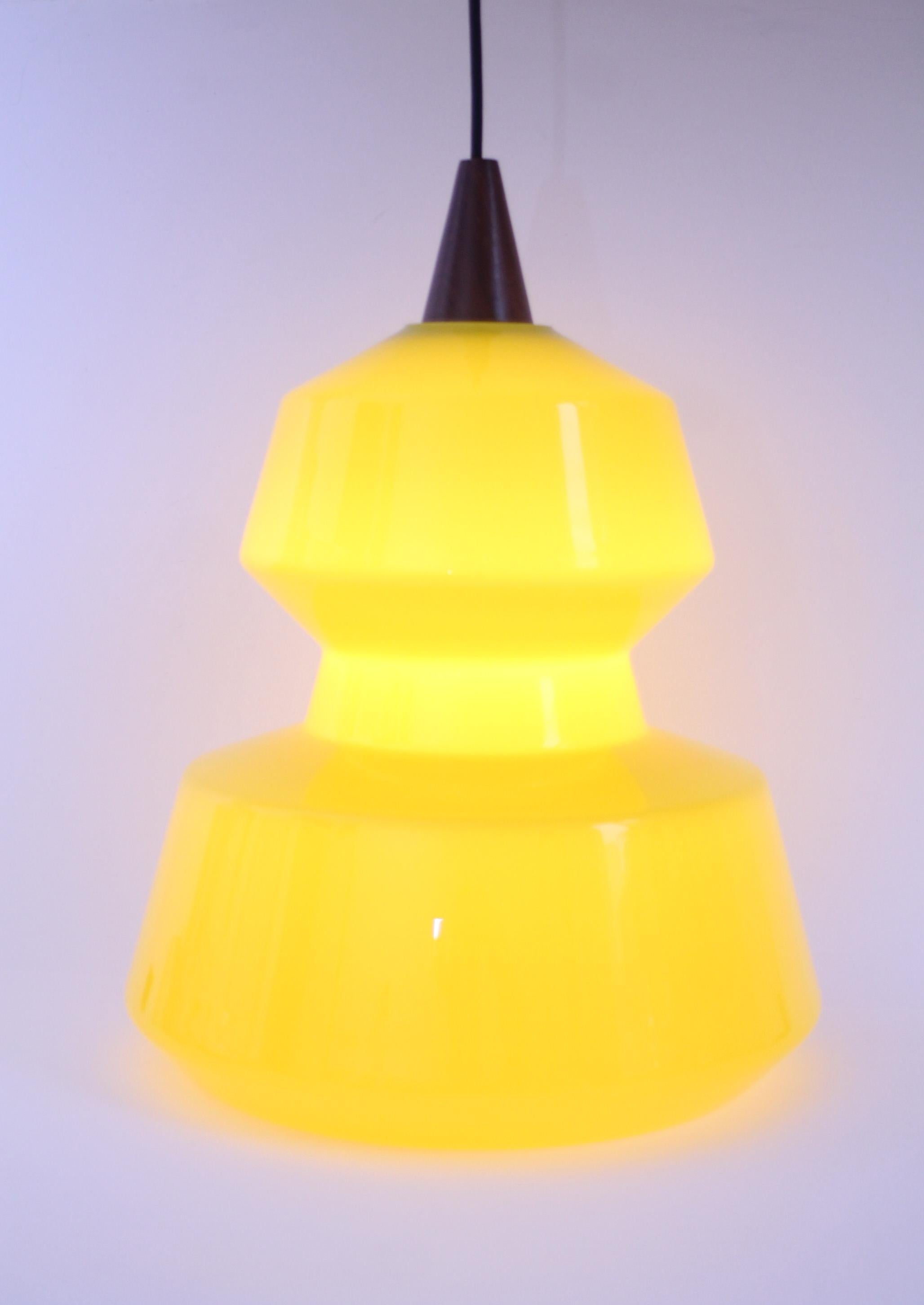 LARGE  1950s Murano glass ceiling lamp by Guglielmo VISTOSI (47h x 37d cm)  For Sale 1