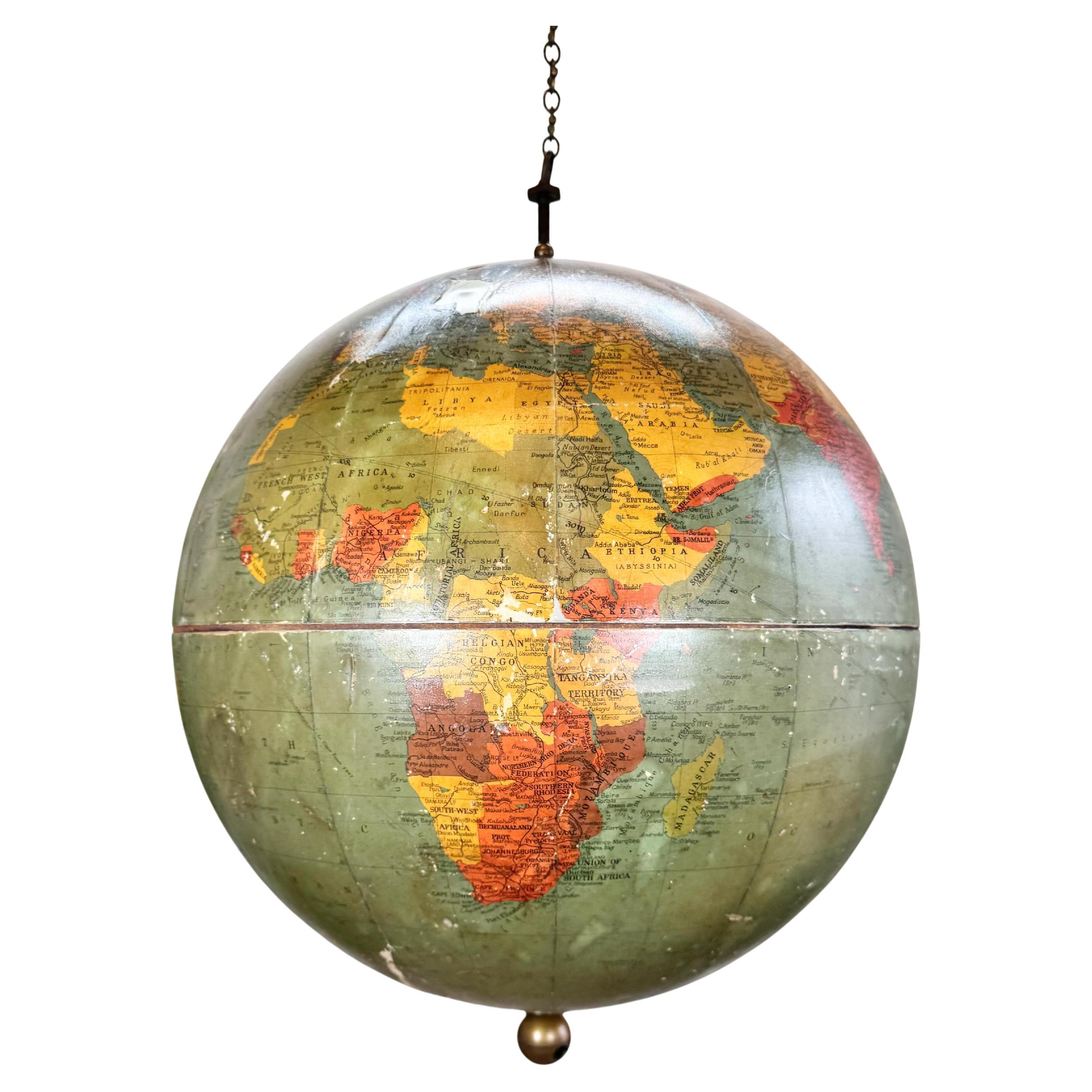 Large 1950's Philips' Hanging Globe