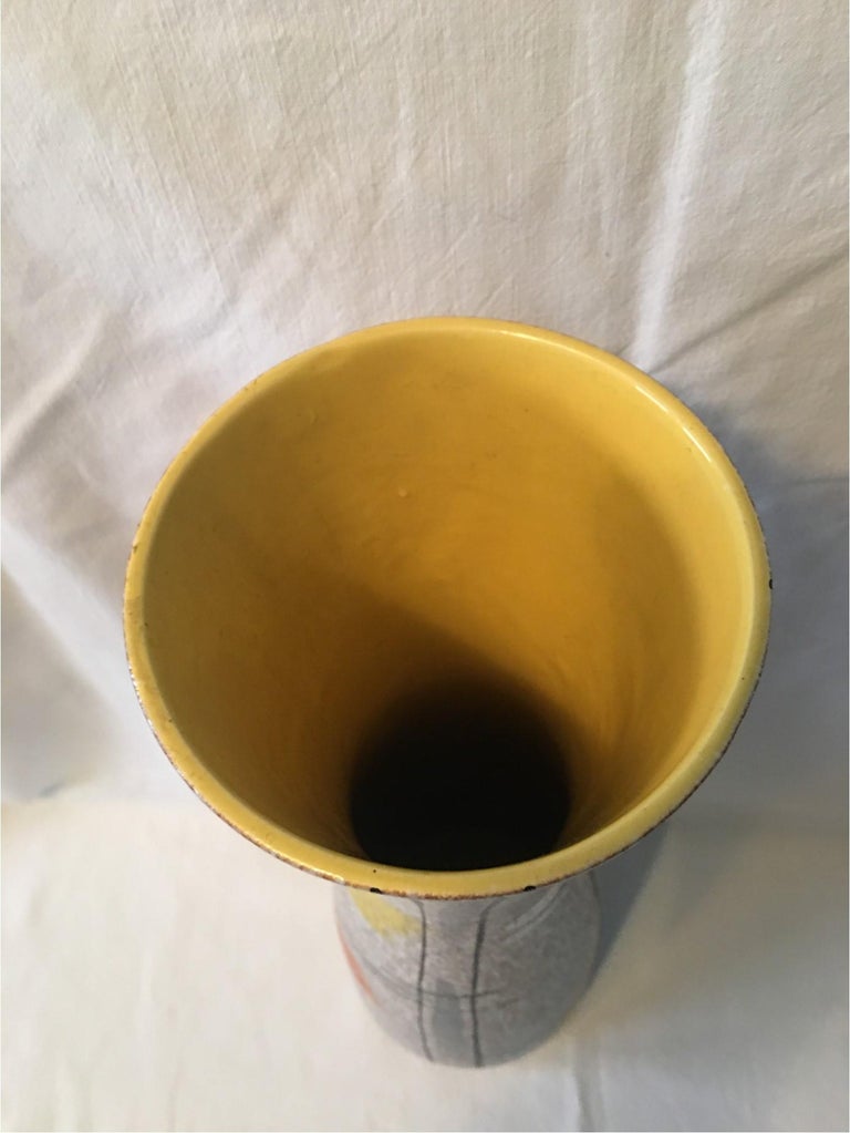 Large 1950s Scheurig Hand Painted Vase in Heinz Siery Style For Sale at ...