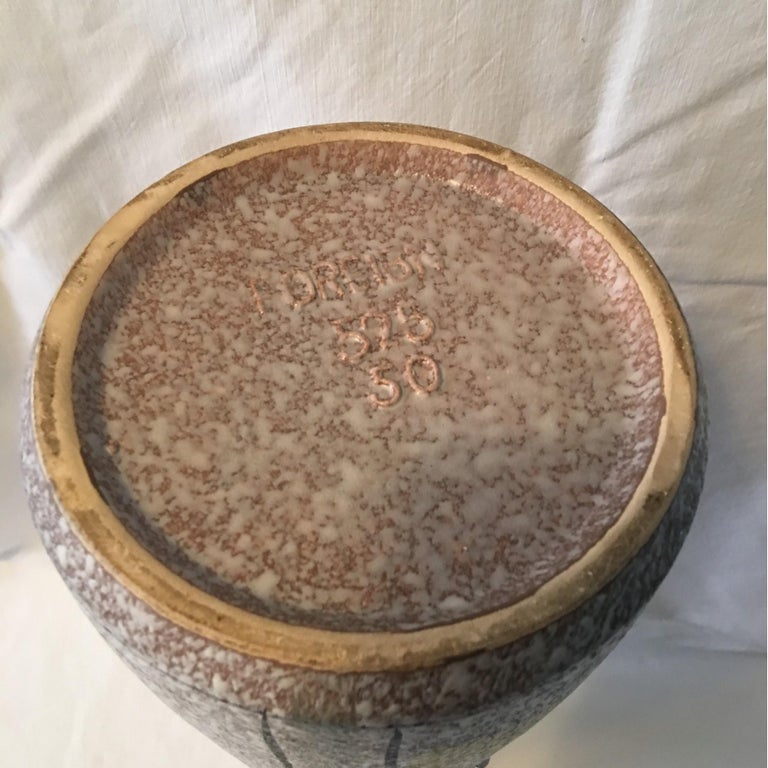 Large 1950s Scheurig Hand Painted Vase in Heinz Siery Style For Sale at ...