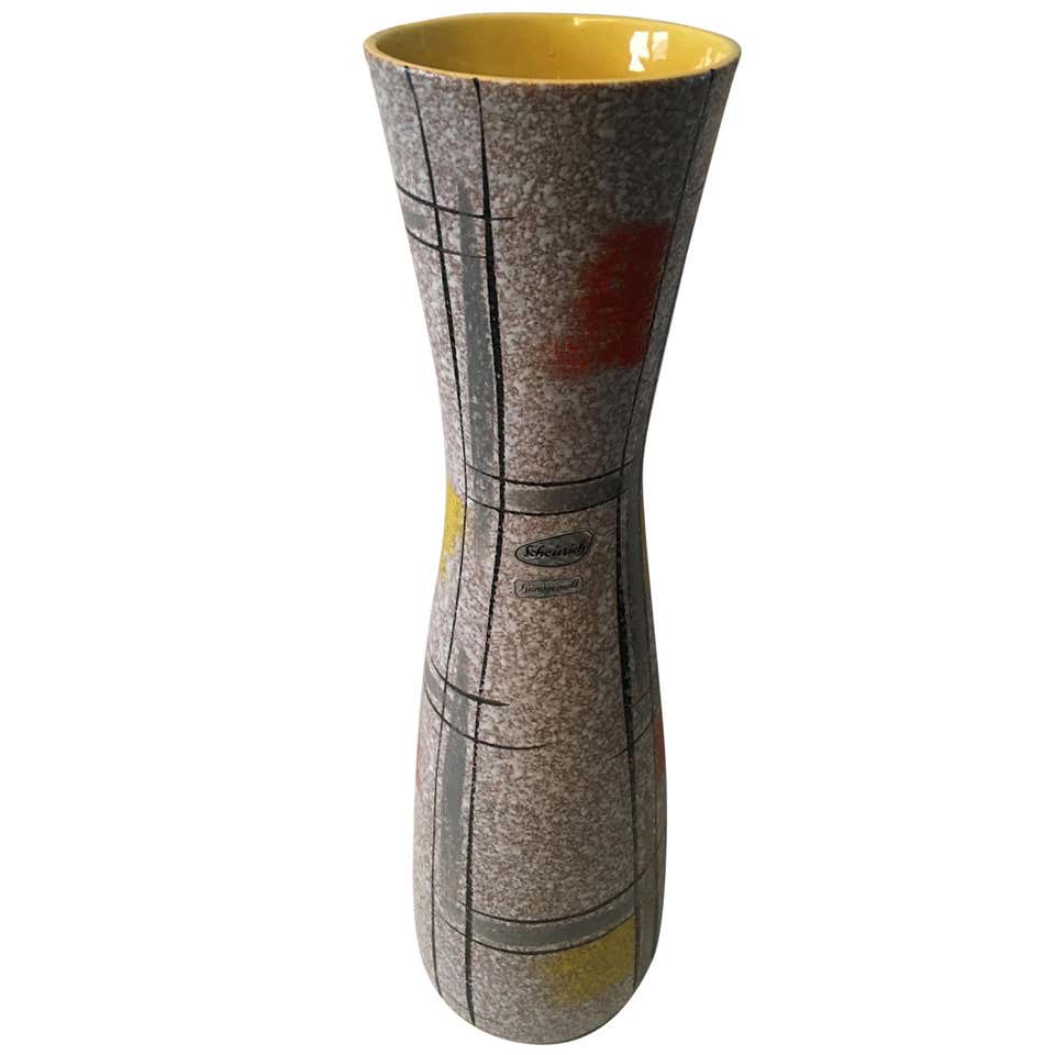Large 1950s Scheurig Hand Painted Vase in Heinz Siery Style For Sale at ...