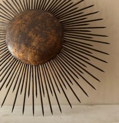 Large 1950’s sunburst ceiling light/plafonnier